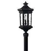 Hinkley Lighting Raley 4 Light 26.25" Tall Post Light with LED Bulbs Included Museum Black