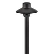 Hinkley Lighting Single Hardy Island 15" Tall 12V LED Center Mount Path Light Brass Satin Black