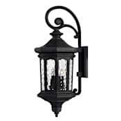 Hinkley Lighting Raley 4 Light 31-1/2" Tall Outdoor Wall Sconce with LED Bulbs Included Museum Black