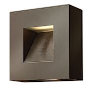 Hinkley Lighting Luna 9" Tall ADA Compliant Dark Sky Square LED Outdoor Wall Sconce Bronze