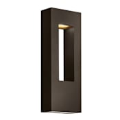 Hinkley Lighting Atlantis 16" Tall Outdoor Wall Sconce with Integrated LED Bronze