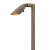 Hinkley Lighting 12v 2.5w LED 2700K Landscape Spot Light and Stem from the Hardy Island Collection Matte Bronze