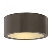 Hinkley Lighting Luna 8" Wide Integrated LED Outdoor Flush Mount Ceiling Fixture Bronze