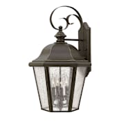 Hinkley Lighting 4 Light Outdoor Lantern Wall Sconce from the Edgewater Collection Oil Rubbed Bronze