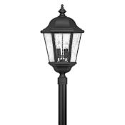 Hinkley Lighting Edgewater 4 Light 27.75" Tall Post Light with LED Bulbs Included Black