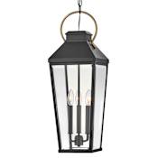 Hinkley Lighting Dawson 3 Light 9" Wide Taper Candle Mini Pendant Black