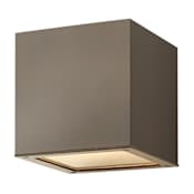 Hinkley Lighting Kube 15 Watt 6" Tall Integrated LED Outdoor Wall Sconce Bronze