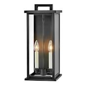 Hinkley Lighting Weymouth 2 Light 18.25" Tall Outdoor Wall Sconce Black