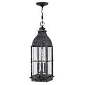 Hinkley Lighting Bingham 3 Light 8" Wide Heritage Outdoor Pendant with LED Bulbs Included Greystone