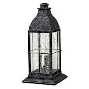 Hinkley Lighting Bingham 12v 10.5w 3 Light 21" Tall Heritage Pier Mount Post Light with LED Bulbs Included Greystone