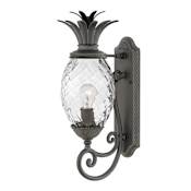 Hinkley Lighting Plantation Single Light 21" Tall Outdoor Wall Sconce Museum Black