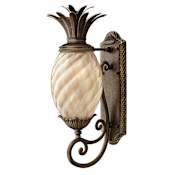 Hinkley Lighting 22" Height 1 Light Outdoor Wall Sconce in Pearl Bronze from the Plantation Collection Pearl Bronze
