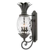 Hinkley Lighting Plantation 3 Light 28" Tall Outdoor Wall Sconce Museum Black
