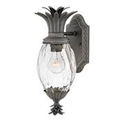 Hinkley Lighting Plantation Single Light 14" Tall Outdoor Wall Sconce Museum Black
