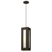 Hinkley Lighting 1 Light LED Outdoor Small Pendant from the Dorian Collection Bronze