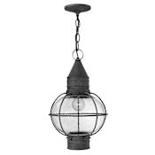 Hinkley Lighting Cape Cod 11" Wide Outdoor Pendant Aged Zinc