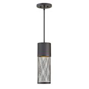 Hinkley Lighting Aria Single Light 5" Wide Outdoor Mini Pendant Black