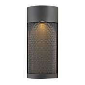 Hinkley Lighting Aria Single Light 18" Tall Outdoor Wall Sconce Black