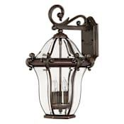 Hinkley Lighting 21" Height 3 Light Lantern Outdoor Wall Sconce from the San Clemente Collection Copper Bronze