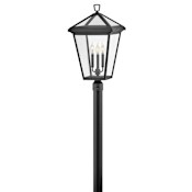 Hinkley Lighting Alford Place 3 Light 26" Tall LED Post Light Museum Black