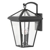 Hinkley Lighting Alford Place 3 Light 21" Tall Open Air Outdoor Wall Sconce with LED Bulbs Included Museum Black