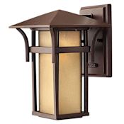 Hinkley Lighting 10.5" Height 1 Light Lantern Outdoor Wall Sconce in Anchor Bronze from the Harbor Collection Anchor Bronze