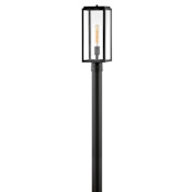 Hinkley Lighting Max 18-1/2" Tall Post Light with Clear Glass Black