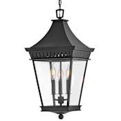 Hinkley Lighting Chapel Hill 3 Light 13" Wide Taper Candle Pendant Museum Black