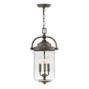Hinkley Lighting Willoughby 3 Light 10" Wide Coastal Elements Outdoor Pendant Oil Rubbed Bronze