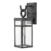 Hinkley Lighting Porter 1 Light 19" Tall Lisa McDennon Open Air Outdoor Wall Sconce Aged Zinc