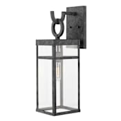 Hinkley Lighting Porter 1 Light 22" Tall Lisa McDennon Open Air Outdoor Wall Sconce Aged Zinc