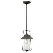 Hinkley Lighting 1 Light Outdoor Lantern Pendant from the Belden Place Collection Oil Rubbed Bronze