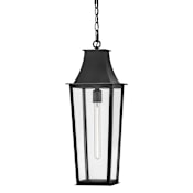 Hinkley Lighting Georgetown 9" Wide Mini Pendant / Converts to Semi-Flus Black