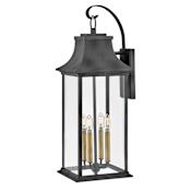 Hinkley Lighting Adair 4 Light 30" Tall Wall Sconce Aged Zinc