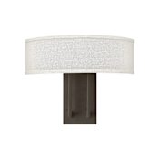 Hinkley Lighting 2 Light Wall Washer Wall Sconce from the Hampton Collection Buckeye Bronze
