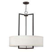 Hinkley Lighting 3 Light 1 Tier Drum Chandelier from the Hampton Collection Buckeye Bronze