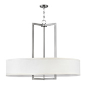 Hinkley Lighting Hampton 9 Light 40" Wide Drum Chandelier Antique Nickel