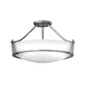 Hinkley Lighting Hathaway 4 Light 21" Wide Semi-Flush Bowl Ceiling Fixture Antique Nickel