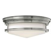 Hinkley Lighting 3 Light Indoor Flush Mount Ceiling Fixture from the Hadley Collection Antique Nickel