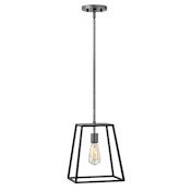 Hinkley Lighting Fulton Single Light 10" Wide Mini Pendant Aged Zinc