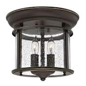 Hinkley Lighting 2 Light Semi-Flush Ceiling Fixture from the Gentry Collection Olde Bronze
