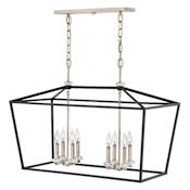 Hinkley Lighting 8 Light 34" Wide Crystal Chandelier Black
