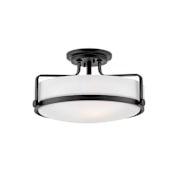 Hinkley Lighting Harper 3 Light 18" Wide Semi-Flush Bowl Ceiling Fixture Black