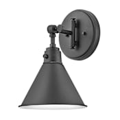 Hinkley Lighting Arti 12" Tall Hardwired Wall Sconce Black