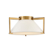 Hinkley Lighting Calla Single Light 16" Wide Integrated LED Flush Mount Ceiling Fixture Brushed Bronze