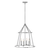 Hinkley Lighting Middleton 4 Light 20" Wide Chandelier Polished Nickel