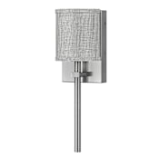 Hinkley Lighting Avenue 5-1/2" Wide Galerie Integrated LED Wall Sconce with Heathered Grey Linen Shade Brushed Nickel
