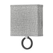 Hinkley Lighting Link 8" Wide Galerie Integrated LED Wall Sconce with Heathered Grey Linen Shade and Circular Link Brushed Nickel
