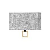 Hinkley Lighting Link 15" Wide Galerie Integrated LED Wall Sconce with Grey Linen Shade and Square Link Black