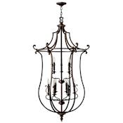 Hinkley Lighting 9 Light 2 Tier Candle Style Chandelier from the Plymouth Collection Olde Bronze